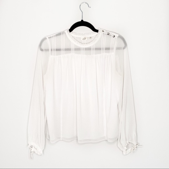 Wilfred Tops - Aritzia Wilfred Long Sleeve Blouse